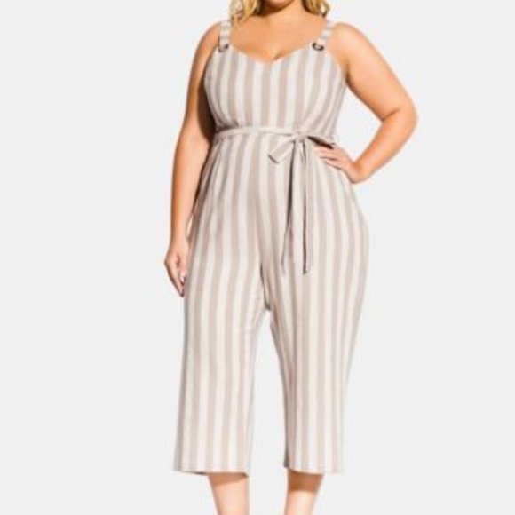 City Chic Pants - NWT City Chic JUMPSUIT CARMINE - Sz 14